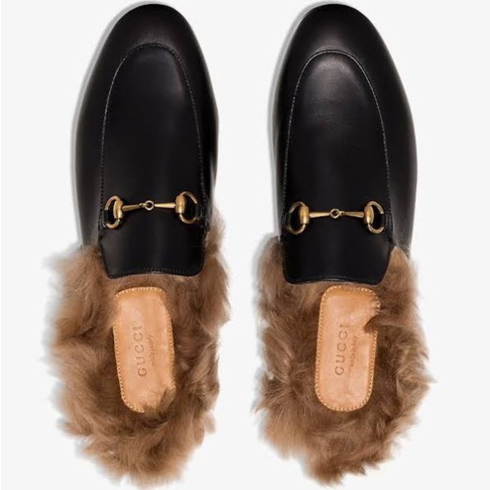 Gucci Princetown with Fur 36.5